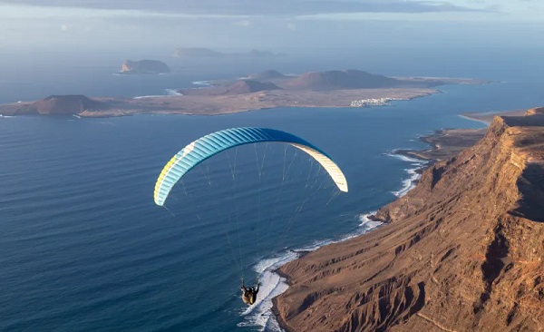 Lot paralotnia na Lanzarote
